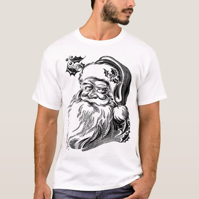 Camiseta El viejo Papá Noel Vintage (Anverso)