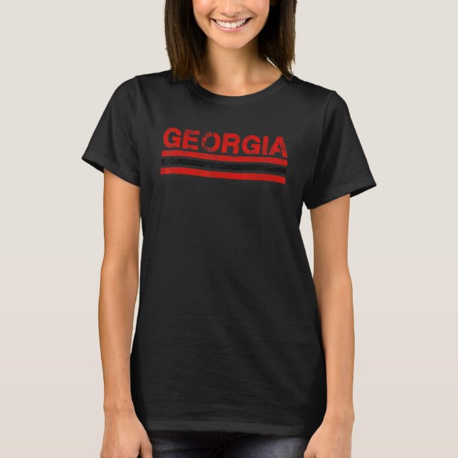 Camiseta El viejo retro Georgia estado tres striptease allí (Anverso)