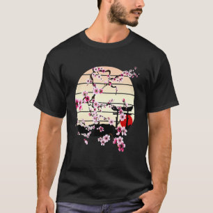 Camiseta El Viejo Sakura Cherry Blossom Art Retro Al Amanec