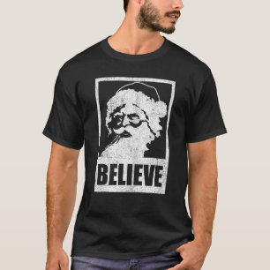 Camiseta El viejo Santa Claus cree que los Navidades retro