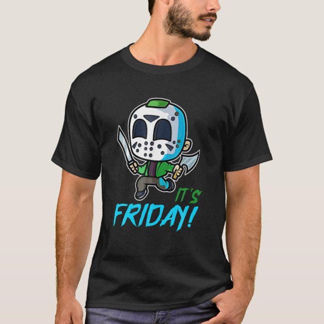 Camiseta El Viernes 13.ª Gráfica De Horror De Halloween (Anverso)