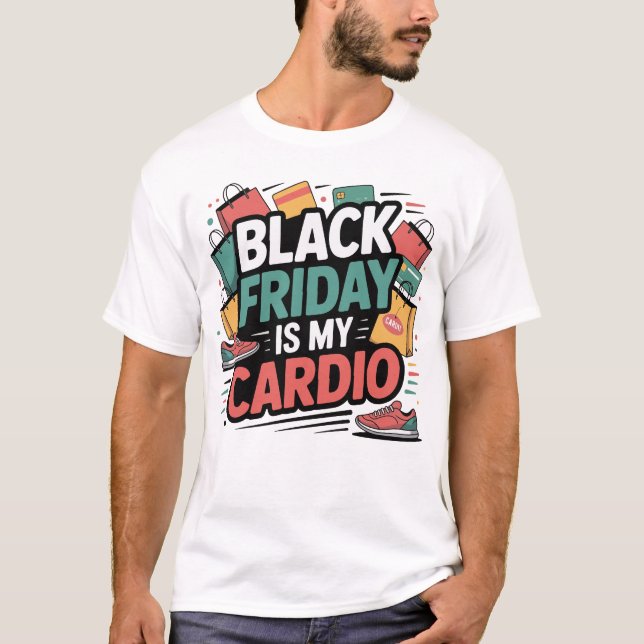 Camiseta El viernes negro es mi cardio (Anverso)