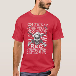 Camiseta El Viernes Usamos Tropas Rojas De Apoyo Militar