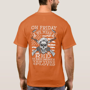 Camiseta El Viernes Usamos Tropas Rojas De Apoyo Militar
