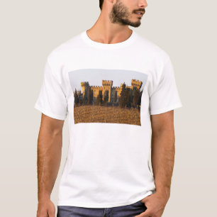 Camiseta El viñedo con vides syrah y el castillo