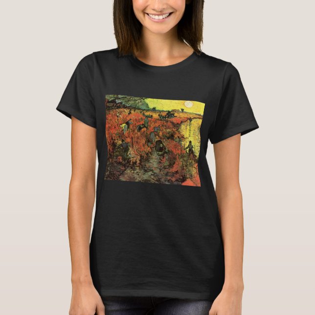 Camiseta El viñedo rojo de Vincent van Gogh (Anverso)