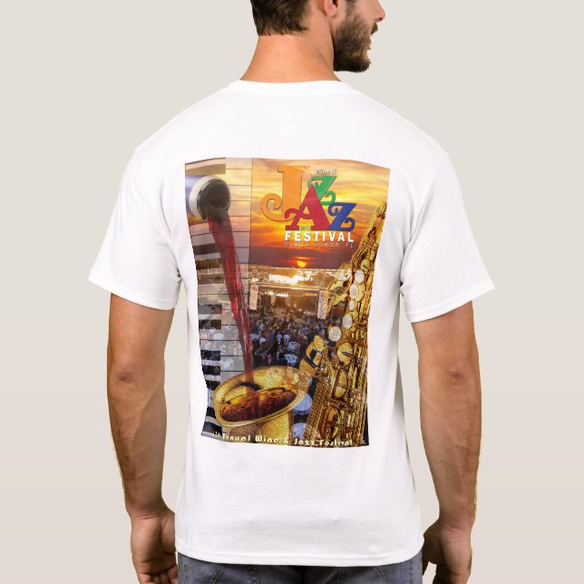 Camiseta El vino de Punta Gorda 2018 y diseño del poster (Reverso)