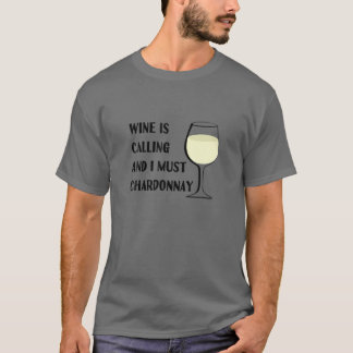 Camiseta El vino dice que debo Chardonnay Funny Tasting Va