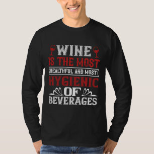 Camiseta El Vino Es El Vino Más Saludable Y El Vino Más Sal