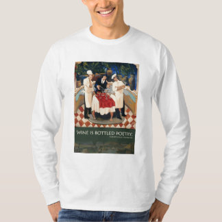 Camiseta El "vino es poesía en botella "