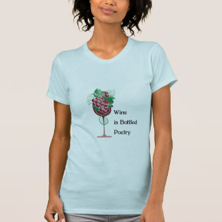 Camiseta El vino es poesía en botella