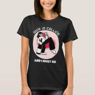 Camiseta El vino está llamando y debo ir Humor de bebida