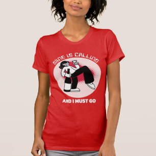 Camiseta El vino está llamando y debo ir   Humor de bebida