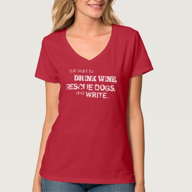 CAMISETA EL VINO, RESCATE Y ESCRIBE (Anverso)