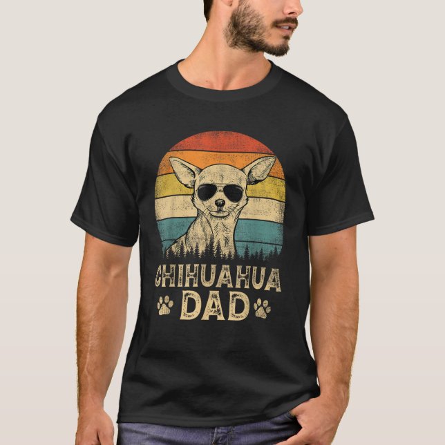 Camiseta El vintage Chihuahua Dad (Anverso)