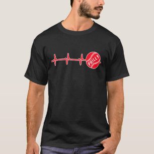 Camiseta El vintage Filadelfia Heart Beats Phi