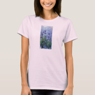 Camiseta el vintage florece lilac-irises-1917 monet.