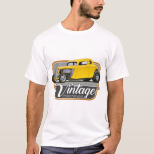 Camiseta El vintage trabaja a máquina el cupé