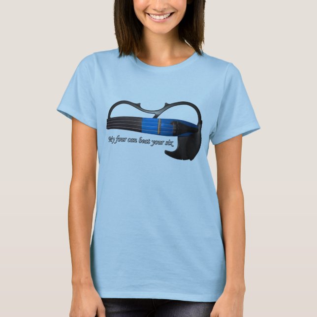 Camiseta El violín es mejor que la guitarra (Anverso)
