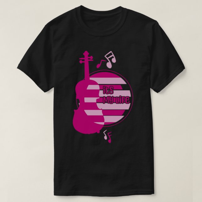 Camiseta El violín es mi vida (Diseño del anverso)