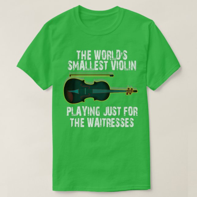 Camiseta El violín más pequeño del mundo (Diseño del anverso)