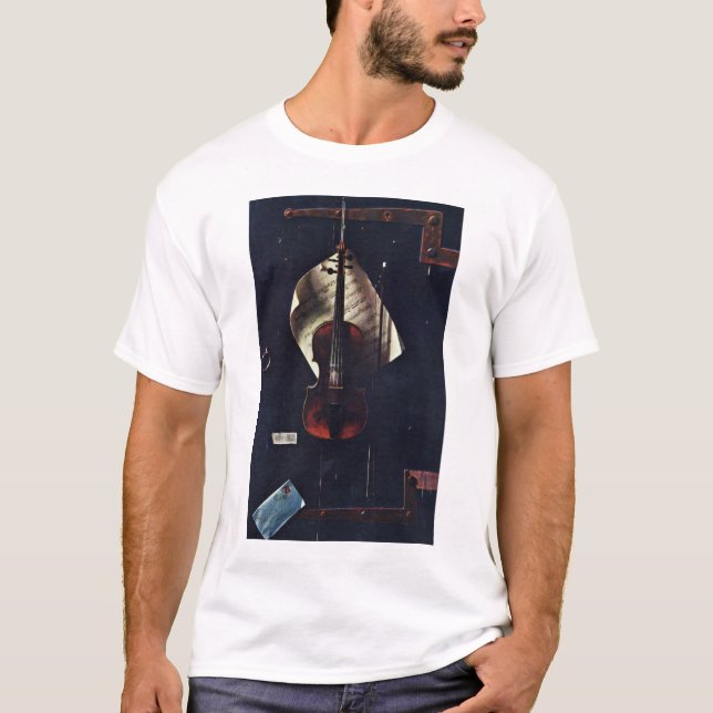 Camiseta El violín viejo de Harnett Guillermo Michael (Anverso)