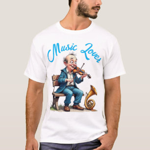 Camiseta El violinista feliz y la tuba tambaleante