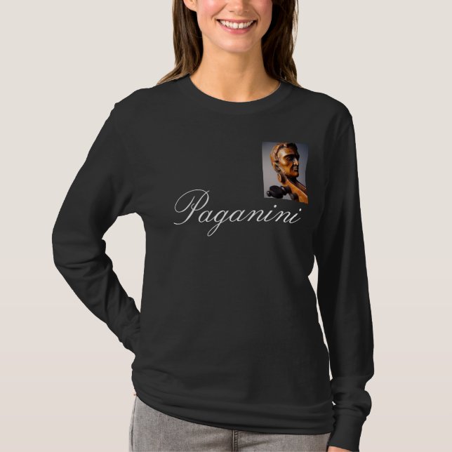 Camiseta El violinista legendario Paganini - modificado (Anverso)
