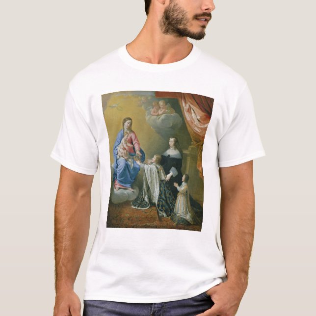 Camiseta El Virgen María da la corona y el Sceptre (Anverso)