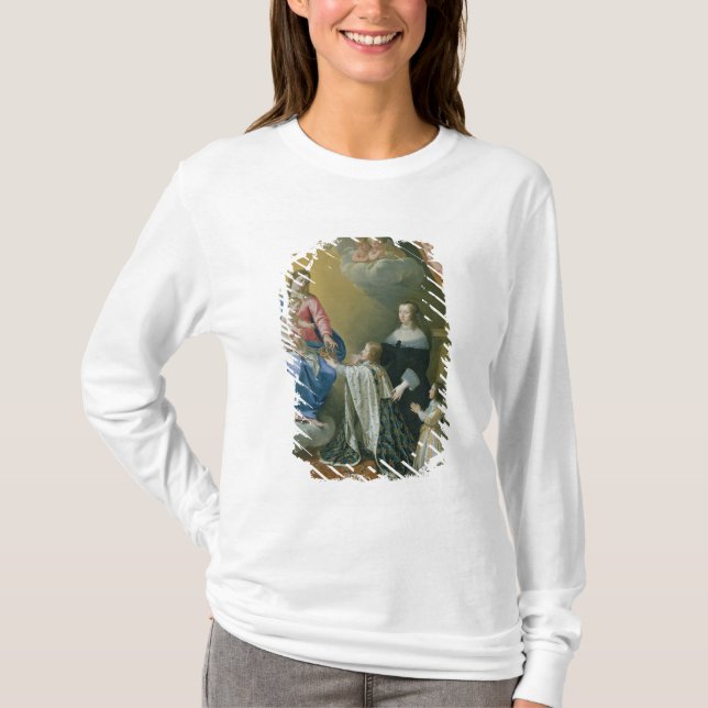 Camiseta El Virgen María da la corona y el Sceptre (Anverso)