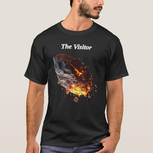 Camiseta "El visitante", Rock espacial desde el espacio ext (Anverso)