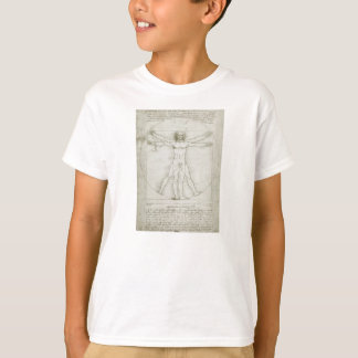 Camiseta El vitruviano de Leonardo da Vinci