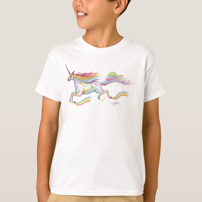 Camiseta El volar del potro del caballo de Pegaso del (Anverso)