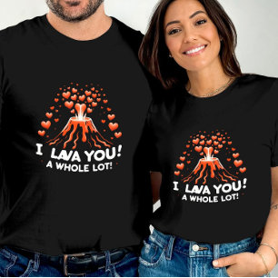 Camiseta El volcán me encanta y te lavo mucho