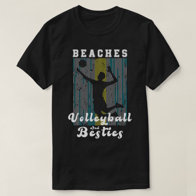 Camiseta El voleibol de arena divertida enlaza con el volei (Diseño del anverso)