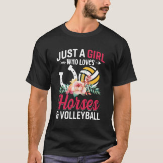 Camiseta El voleibol de caballos es sólo un amante