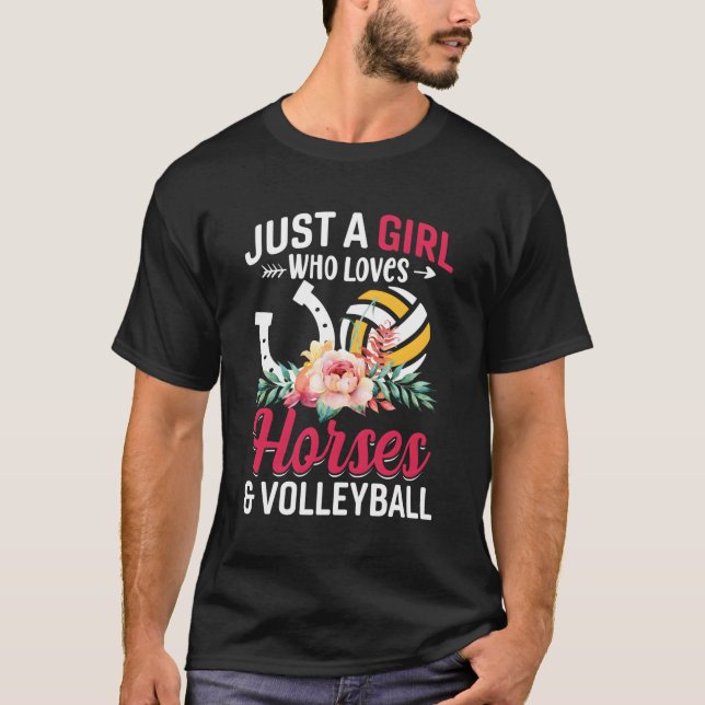 Camiseta El voleibol de caballos es sólo un amante (Anverso)