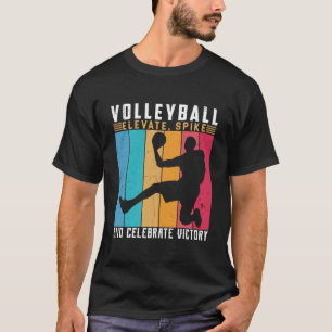Camiseta El voleibol eleva el pico y celebra la victoria