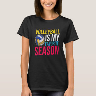 Camiseta El voleibol es mi estación favorita
