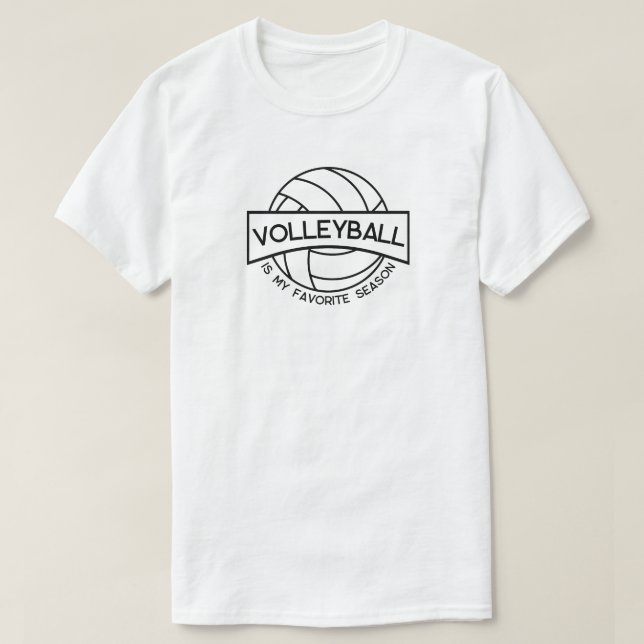 Camiseta El voleibol es mi temporada favorita (Diseño del anverso)