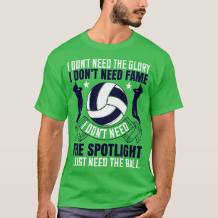 Camiseta El Voleibol Un Buen Sillón Como Un Camarero