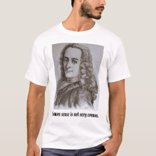 Camiseta el voltaire, sentido común no es muy común