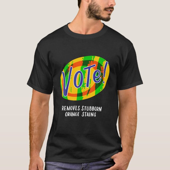 Camiseta El voto elimina a un Naranja testarudo mantiene Fu (Anverso)