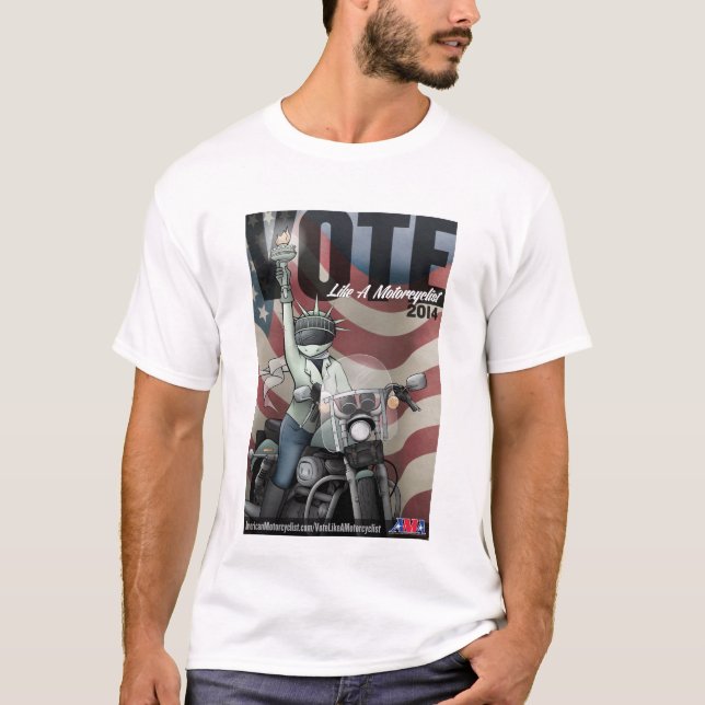 Camiseta El voto tiene gusto de un motorista (Anverso)