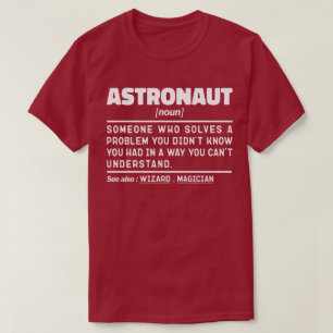 Camiseta El vuelo espacial de definición astronauta de nuev