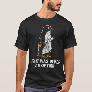 Camiseta El vuelo nunca fue una opción divertido pingüino