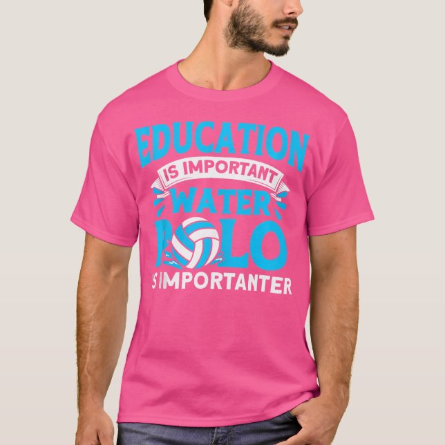 Camiseta El Waterpolo Es Importante Piscina Jugador De Bala (Anverso)