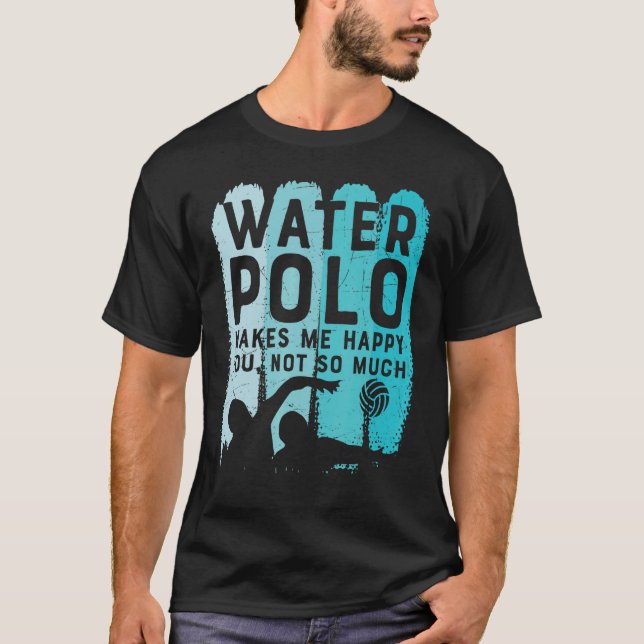Camiseta El waterpolo me hace feliz no tanto (Anverso)