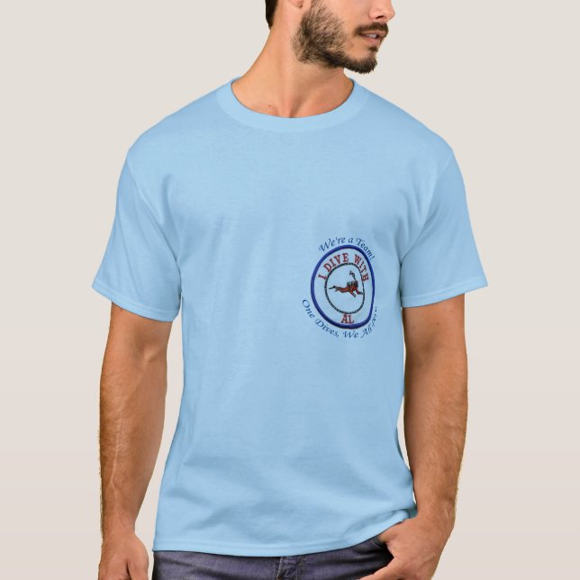 Camiseta el *We es un equipo, yo se zambulle con el Al, (Anverso)