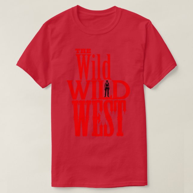 Camiseta El Wild Wild West Tv Western Logo (Diseño del anverso)